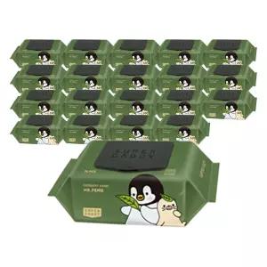 슈퍼대디 미스터펭 엑설런트 카키 물티슈 82평량 70매 20팩