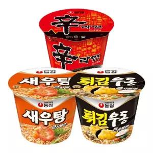 [NS홈쇼핑]농심 큰사발 신라면 8개 + 새우탕 4개 + 튀김우동 4개/총16개..[35595028]