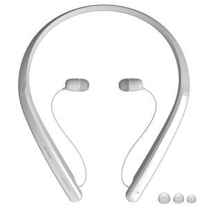 LG 톤 플렉스 무선 블루투스 스테레오 넥밴드 이어버드 HBS-XL7-32비트 하이파이 DAC, 메리디안 오디오, 화이트