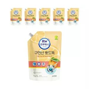 참그린 트루워시 구연산 오렌지 리필 1.2kg, 6개