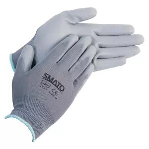 스마토 PU-PALM 코팅장갑 PU-6722(M) 회색 미디엄 (개별포장 10조/세트)