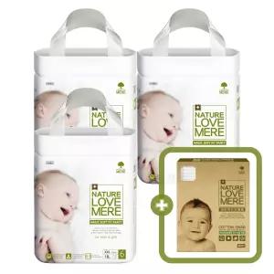 [3팩] 네이쳐러브메레 소프트핏 팬티기저귀 모음전+[GIFT]유아 위생 면봉 80P 1개