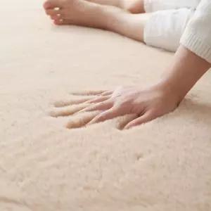 모조토끼털침실러그 핑크토끼털장모러그 거실인테리어카페트 푹신한침대