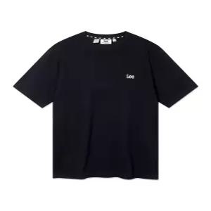LEE 스몰 트위치 로고 반팔 티셔츠 블랙 LE2602ST02 BK