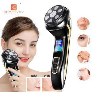 미니 HIFU 4-in-1 초음파 Ems 마이크로 전류 페이스 리프트 젊어지게 하는 주름 방지 마사지기 뷰티 스킨