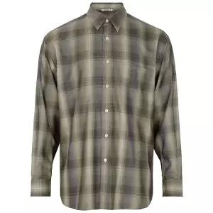 오라리 25FW 브라운블루 슈퍼 라이트 체크 울 셔츠 A25AS01LC BROWN BLUE CHECK