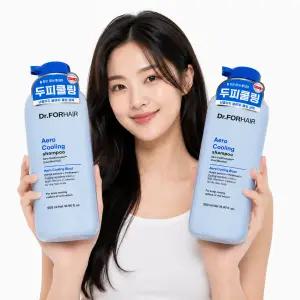 닥터포헤어 폴리젠 딥클린 쿨링 샴푸 500ml 2개 두피쿨링 지성두피 딥클렌징 샴푸