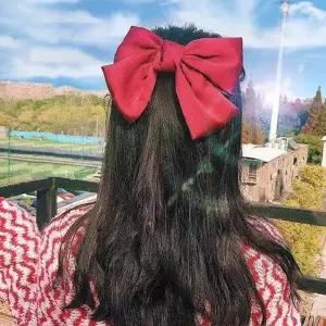 (이거찜) 데일리 왕리본 머리핀 리본핀 집게핀 헤어집게핀 머리핀 머리집게