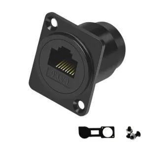 이카이엔 RJ45 패널 마운트 어댑터 - 8P8C 암수 커넥터 CAT6A/CAT6/CAT5E/CAT5 XLR/D 가능 LAN용 네트워크