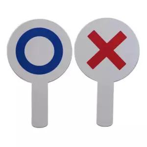 양면 OX판 게임 퀴즈 운동회 ox 게임 퀴즈 운동회 소품 판 오엑스판 피켓 정답판