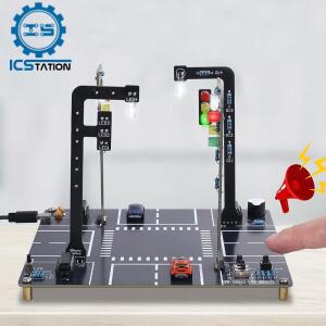 신호등 시뮬레이터 키트 DIY 전자 프로젝트 교통 회로 기판 납땜 (학교 및 가정 학습용)