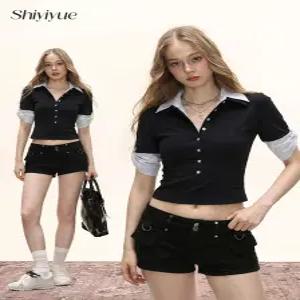 1JINN STUDIO 원진스튜디오 티셔츠 페이크 카라