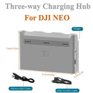DJI NEO 배터리 충전기 고속 충전 케이스, 3 방향 충전 허브 입력, PD65W 양방향 충전 스토리지 액세서리