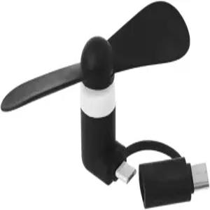 CHIUEAST 여행용 휴대용 휴대폰 미니 선풍기 타입-C 마이크로 USB C 쿨링 안드로이드 소형 롱 서비스