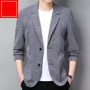 남성 썸머 재킷 정장 상의 오피스룩 쿨 마이 버튼 수트