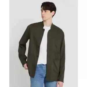 린넨 트리콜로르 957 셔켓 카키 SE4SM22LS957SKH