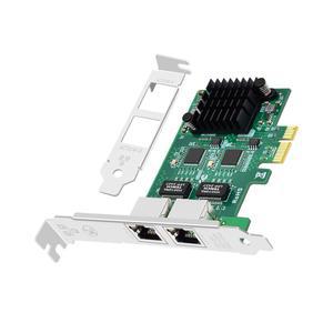 인텔 i210 칩 듀얼 포트 i210-t2, lan 비전, 네트워크 데스크톱, 머신 pcie 어댑터를 기가비트 갖춘 카메라용 pc, 카드 nic 이더넷 rj45 산업용 리드큐 어댑터