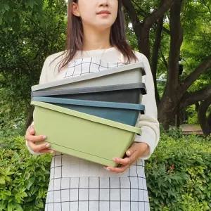 플라스틱 직사각형화분 빈화분 소형 상추키우기 플라스틱화분 텃밭화분