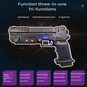 XGUNNER 무선 게임 라이트 건  PC 아케이드 시뮬레이터용 반동 및 기능 독자 개발된 독특한 시스템