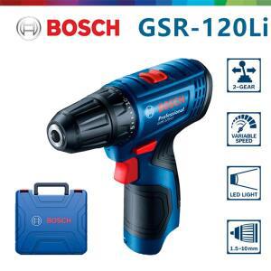 Bosch GSR 120-LI 12V 리튬 전기 드릴 충전식 무선 가정용 드라이버 목공 강철