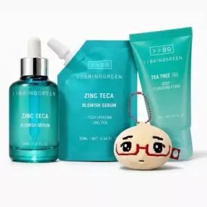 브링그린 징크테카 트러블 세럼 50ml +  리필 25ml + 클렌징폼 20ml + 키링