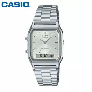 카시오 시계 AQ-230A-7A 레트로 남성용 손목시계 남녀공용 메탈밴드 CASIO 정품
