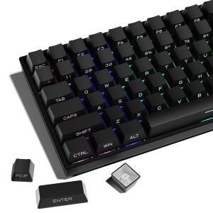 XVX PBT 키캡 - 측면 인쇄 60 65 75 100 커스텀 키캡을 통한 더블 샷 샤인 블랙 136 키 세트 OEM 프로필 체리 게테론 MX 스위치 키보드용 미니멀리스트 스타일 팬텀