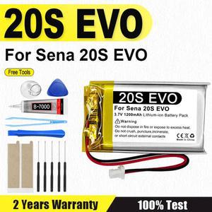 호환 1200mAh 20S EVO 새로운 Sena 20S EVO 20SEVO 헬멧 블루투스 헤드셋 배터리 축전지 도구 용 배터리 교체