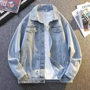 청 남성 빈티지 캐주얼 코트 재킷 워싱 가운 봄가을 청자켓 DUCHI3