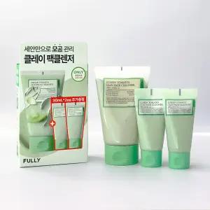 풀리 비건 그린 토마토 클레이 팩 클렌저 120ml+30ml+30ml 기획