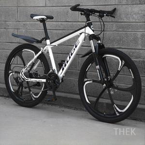 입문용 자전거 26인치 화이트 노펑크 산악 광폭자전거 MTB