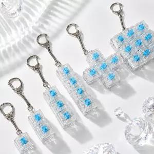 LED 키캡 키보드 1구 2구 3구 4구 5구 9구 / 청축 키캡 기본 본체 키보드 키캡키링 가방고리