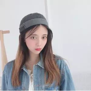 [하프클럽/]티오 빈티지 와치캡 그레이 챙없는 골무모자 챙없는모