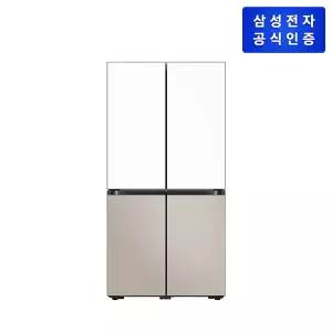 Bespoke AI 냉장고 25년형 4도어 RM70F90R2ZG 905L 에센셜 화이트 + 에센셜 베이지