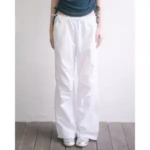 해비즘 HAVISM NYLON PARACHUTE PANTS WHITE