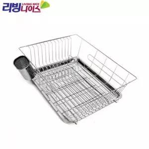 리빙나이스 식기건조대 건조망 SS 스텐 1단 싱크선반