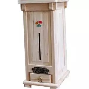 고품질 쌀독 뒤주 쌀통 원목 보관함 가정용 삼나무 원목쌀통 삼나무쌀통 곡물보관함 나무쌀통 WFO08YH