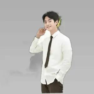 교복몰 (빅사이즈)남자 상아색 스판 셔츠 교복 학생복.