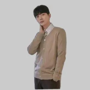 교복몰 보풀방지 코코아 교복 가디건 (남자) 교복