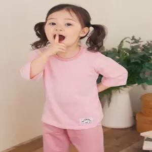 바풀 PL SS63-15 아동내복 7부 자카드 유아 아동 실내복 잠옷 상하
