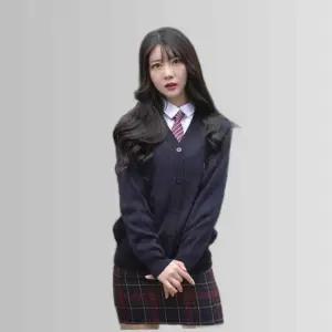 교복몰 보풀방지 네이비 롱 교복가디건(여자) 교복.