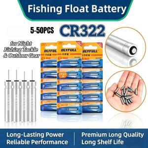 5-50PCS CR322 피쉬 플로트 배터리 야간 낚시 장기 전원 공급 고용량 장시간 지속력