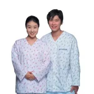 (여) [환자복] 연두꽃무늬 (남) 핑크꽃무늬 /