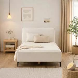 전국무료 보루네오 세라 황토숯볼 스프링 온열 패브릭침대 SS HP6125F