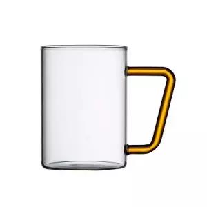 [텐바이텐]비전글라스 컬러 핸들 머그 500ml 4P 투명컵