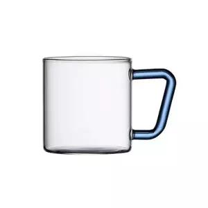 [텐바이텐]비전글라스 컬러 핸들 머그 400ml 4P 투명컵
