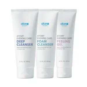 애터미 이브닝케어 딥클렌저 150ml + 폼클렌저 150ml + 필링젤 120ml