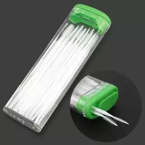 국산 치간칫솔 30P 이쑤시게 거울 일체 휴대용 여행용