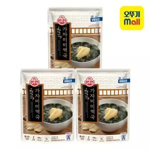 [본사직영] 오뚜기 청담미역 가자미미역국 500g 3개