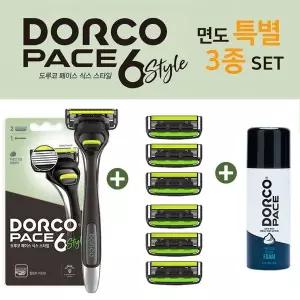 [콩심팥심]도루코 페이스6스타일 면도기 3종세트